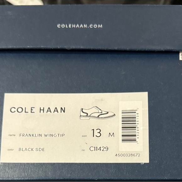 Pre Owned Cole Haan Franklin Wingtip men’s 13 #45​ - Picture 4 of 4
